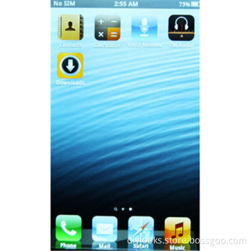 4.0-inch Capacitive Touch Screen Mobile Phone, MTK6515M CPU Chip